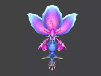 Flower Fairy Low-poly 3D model purchase