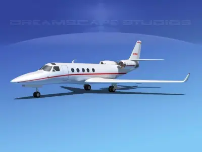 IAI Astra Jet V01 3D model