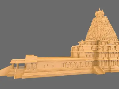 Brihadisvara Temple 3D model