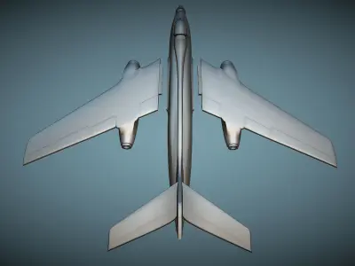 SNCASO Sud-Ouest SO4050 Vautour IIB - 3D Printable Model 3D print model