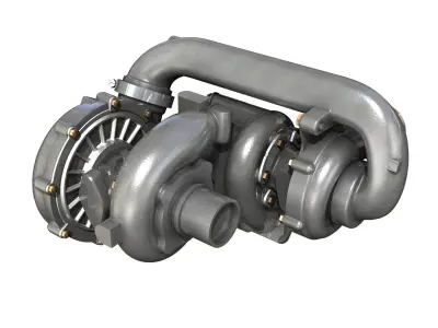 Turbocharger 3D model