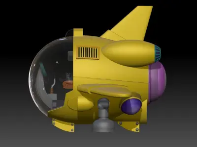 fan-art Dragon Ball Shf Bulma 991 Airship model kit 3D print model
