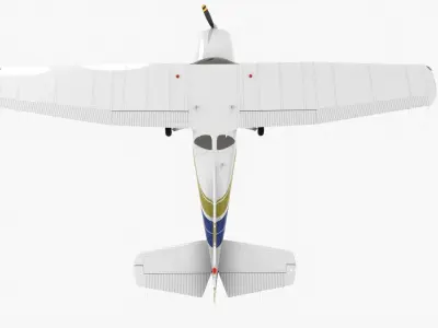 Cessna 172 Low-poly 3D model