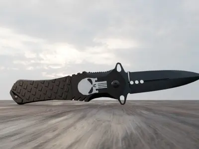 FREE Skull knife Free 3D model