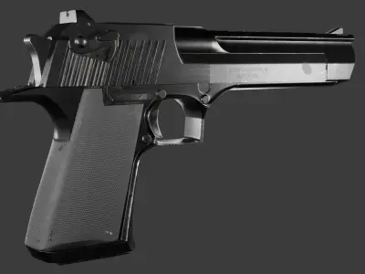 Desert Eagle Low-poly 3D model