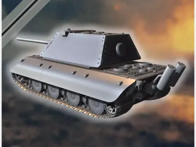 E-100 Adlerwerke version Entwicklung super-heavy tank - Germany 3D print model