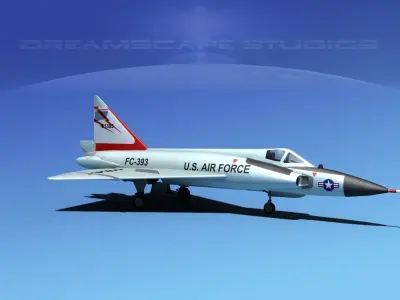 Convair F-102 Delta Dagger V11 USAF 3D model