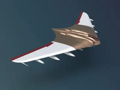 Horten Ho 229 aircraft  3D model