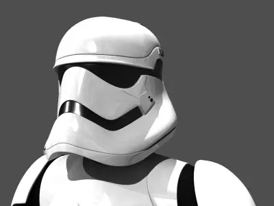 Storm Trooper Rigged and Animated 3D model