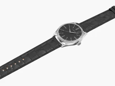 Classic Open Wrist Watch 1 3D model