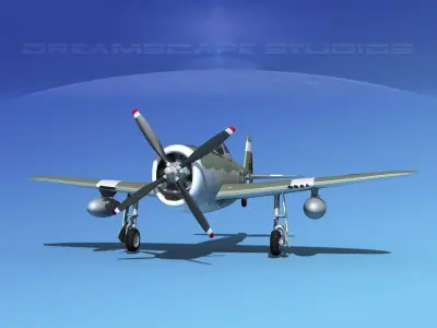 Republic P-47D Thunderbolt V12 3D model
