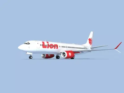 Boeing 737-800 Max Lion Air 3D model