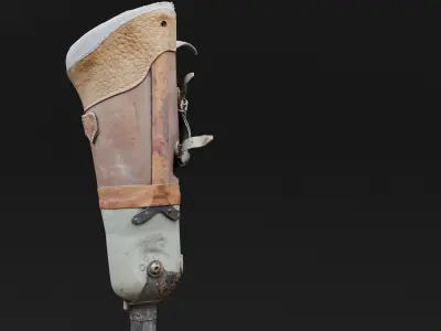Prosthesis Prototype Old Low-poly 3D model