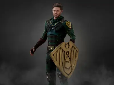 Soldier Boy Low-poly 3D model