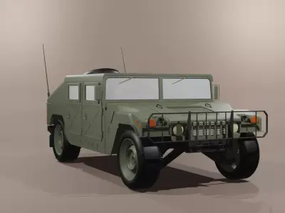 Military jeep 3D model