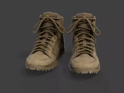 Tactical Boots  Low-poly 3D model