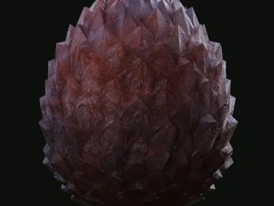 Dragon egg 3 types regular gold silve Low-poly 3D model