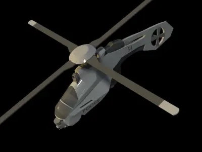 police helicopter 3D model
