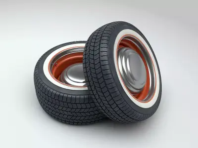 Hot Rod Wheels 3D model