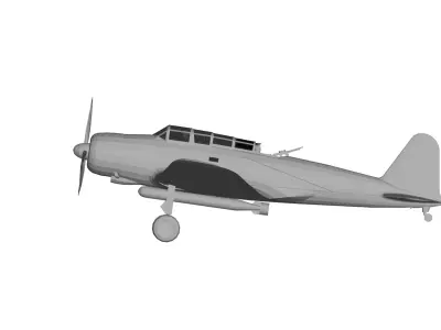 Nakajima B5N 3D model