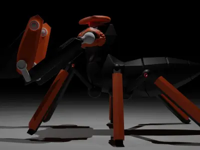 Mantis Robot Low-poly 3D model
