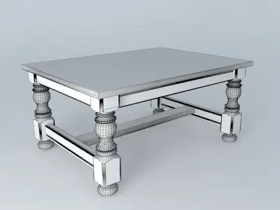 coffee table Free 3D model 14