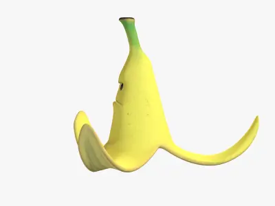 Giant Banana Mario Kart - Super Mario Assets 3D model