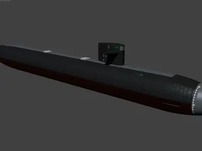 Free Los Angeles class Submarine Free 3D model