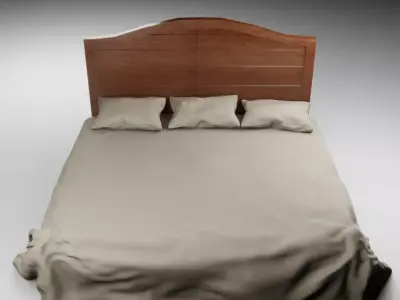 Old Timey Bed Free 3D model