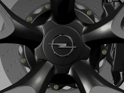 Opel Insignia OPC Concept wheel 3D model