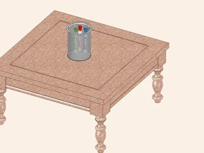 Mesh Pen Holder Free 3D model