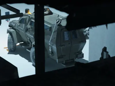 Wolf Zeev IDF armored vehicle 3D model