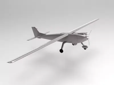 Private Jet Aircraft 3D model