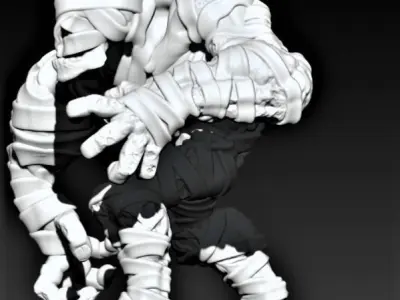 Mummy figure 3D print model