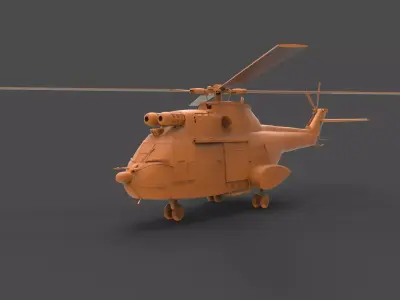 SA 330 Puma 3D print model