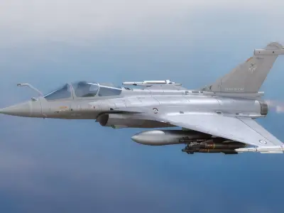 Dassault Rafale C - Rigged - High Resolution Cocpit Low-poly 3D model