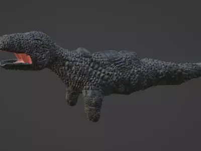 free sea monster titan model Free 3D model