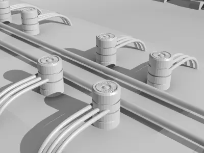 Sci- Fi Military Base Free low-poly 3D model