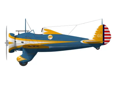 Boeing P-26 Peashooter 3D model