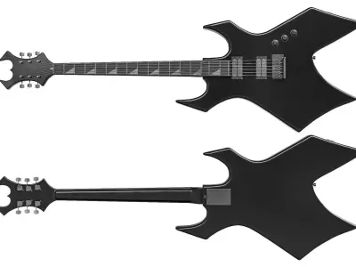 Electric Guitar Part 8 Low-poly 3D model