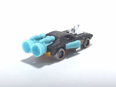 Gaslands - Rocket Engine and Thrust Effects 3D print model