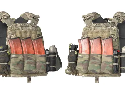 AVS PLATE CARRIER V4 Low-poly 3D model