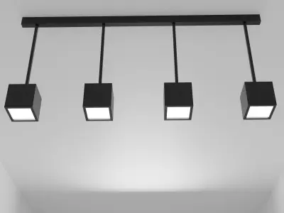 Ceiling lamp Free 3D model 12