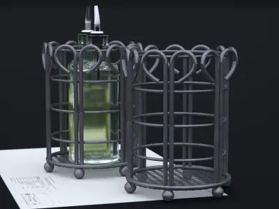 NORDSK METIF SALAD DRESSING BOTTLE 2021 3D model