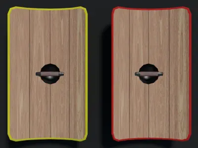 Scutum - Imperial Low-poly 3D model