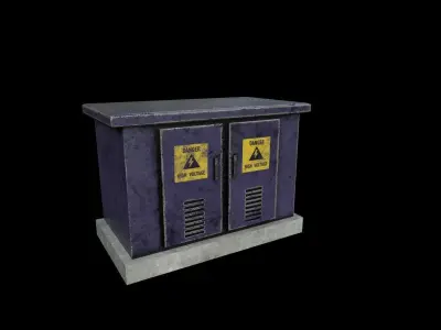  Fuse Box Low-poly 3D model