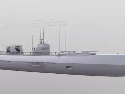 Project 50 U-boat Free 3D model