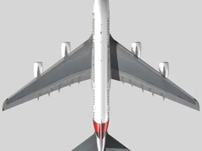 Airbus A-380 Emirates 3D model