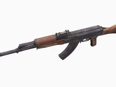 AKM 47 Low-poly 3D model