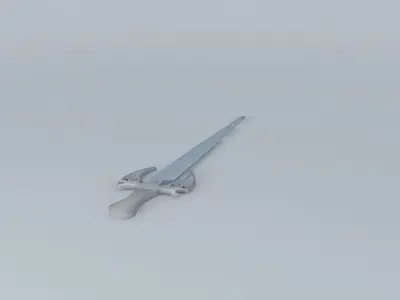 espada blue sword Free 3D model